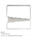 Square Crystal Awards in Hardboard Box