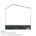 Crystal and Marble Awards in Fiber Hardboard Box