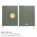 A5 size RPET Fabric Notebooks