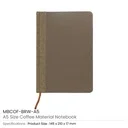 A5 size Coffee Material Notebook