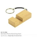 Bamboo Phone Stand Keychain