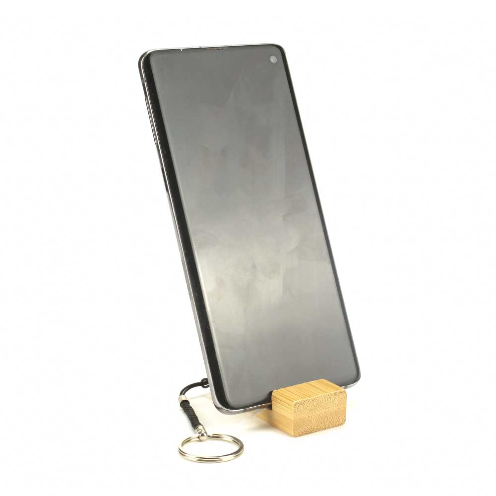 39922 - Bamboo-Phone-Stand-Keychain-KH-14-BM-02