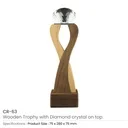 Wooden Crystal Trophy