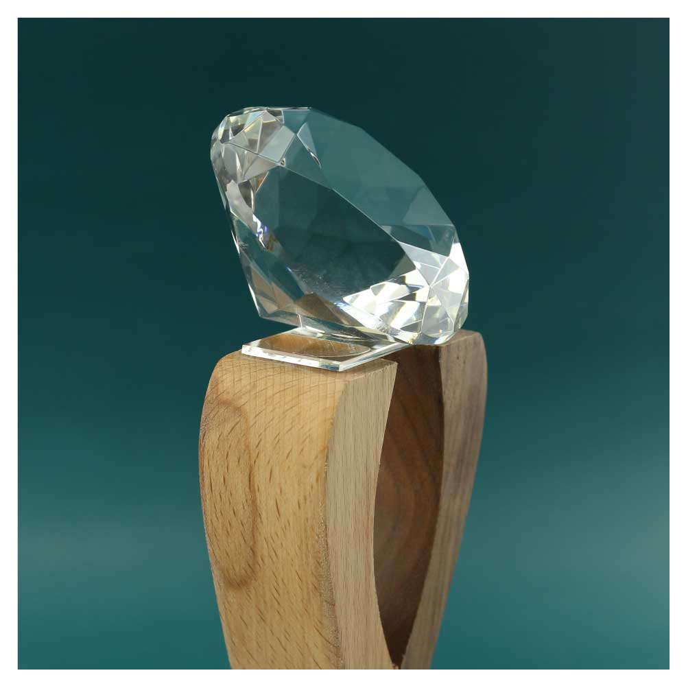 39878 - Wooden-Crystal-Trophy-CR-63-04