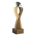 Wooden Crystal Trophy
