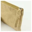 Natural Jute Zipper Pouch