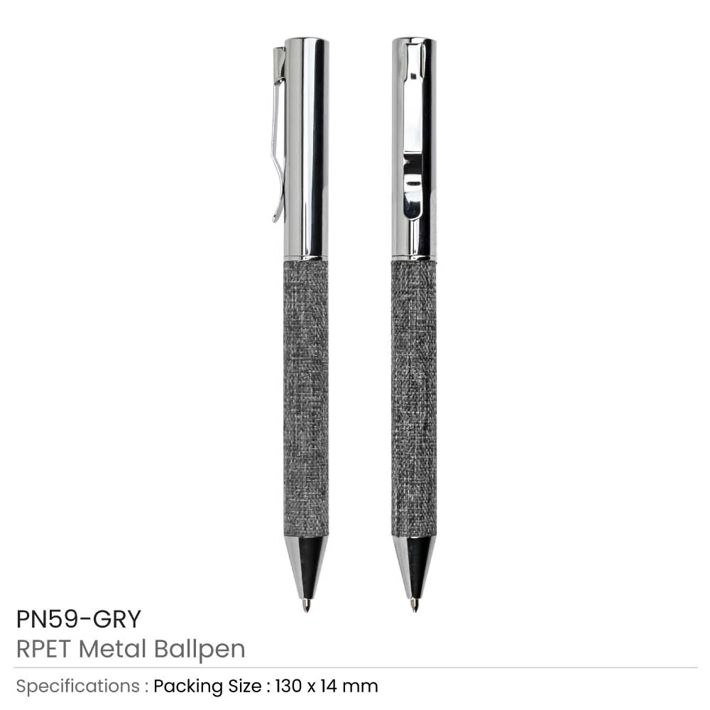 39665 - RPET-Metal-Ballpen-PN59-GRY-Details
