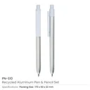 Recycled Aluminum Pen and Pencil Sets