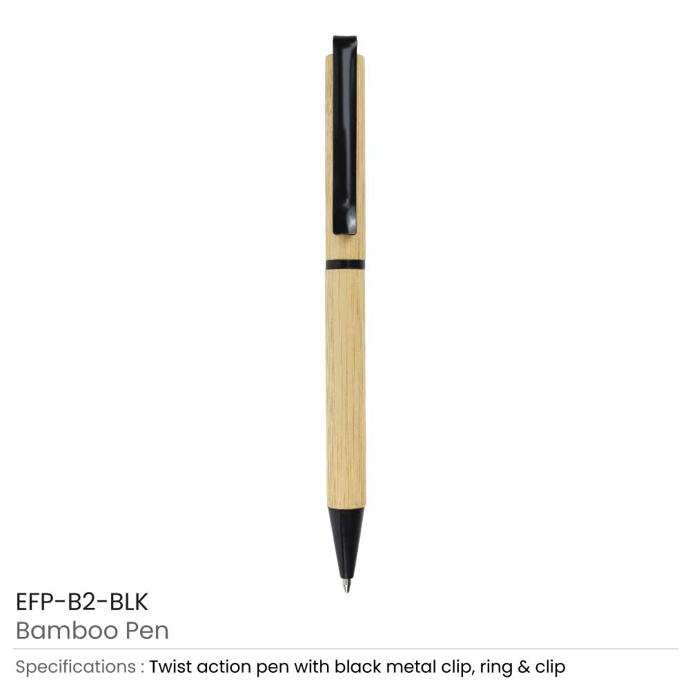 39565 - Bamboo-Ball-Pens-EFP-B2-BLK-Details