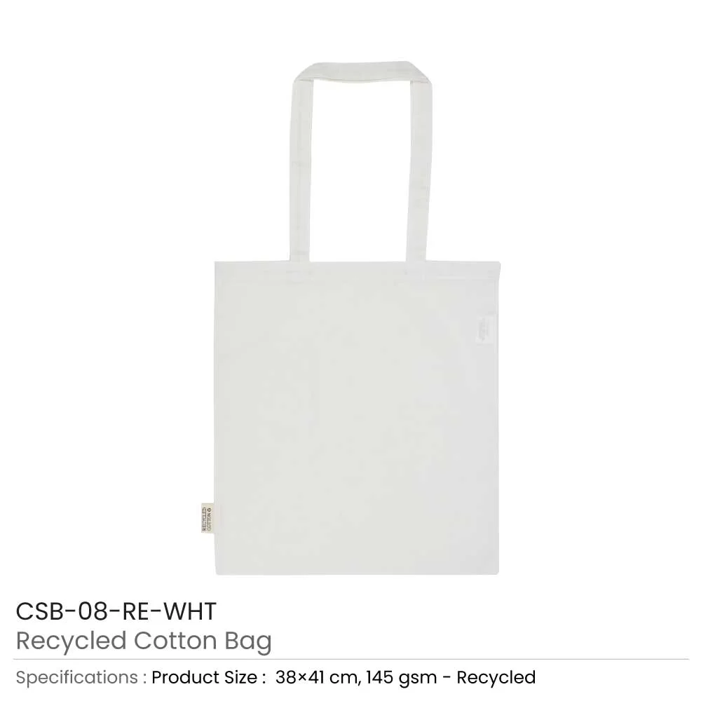 Recycled Cotton Bags, Durable Long Strap