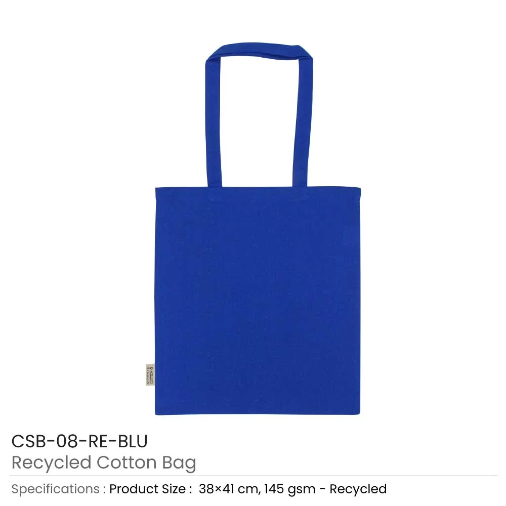 Recycled Cotton Bags, Durable Long Strap