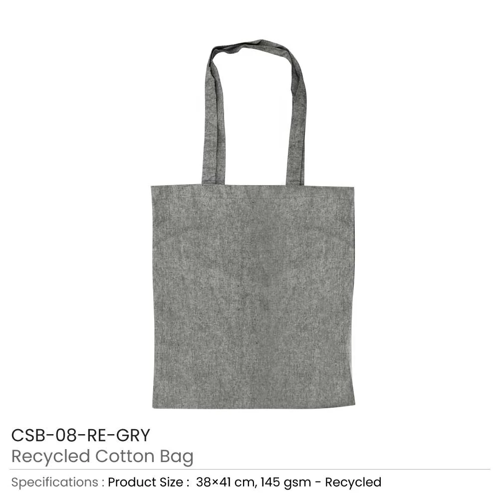 Recycled Cotton Bags, Durable Long Strap