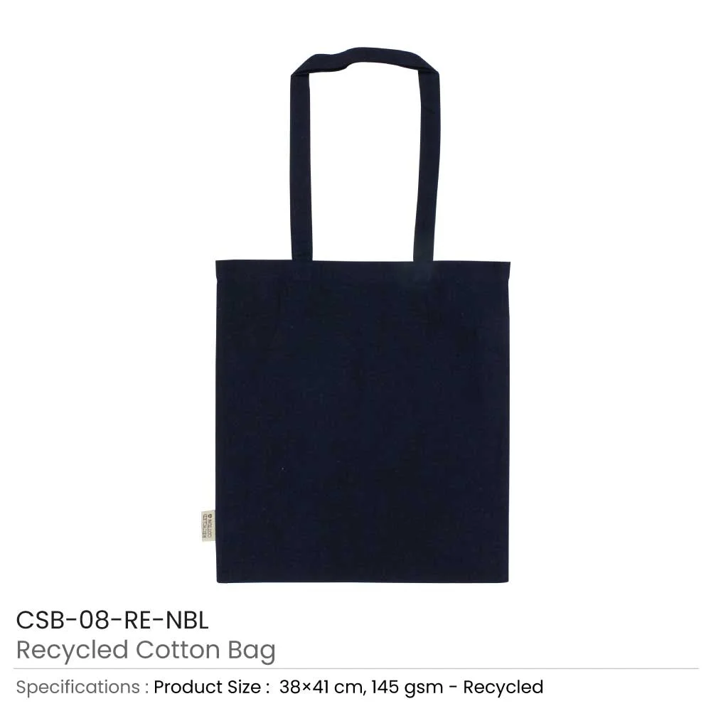 Recycled Cotton Bags, Durable Long Strap