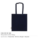 29675 - Recycled-Cotton-Bags-Navy-Blue-CSB-08-RE-NBL