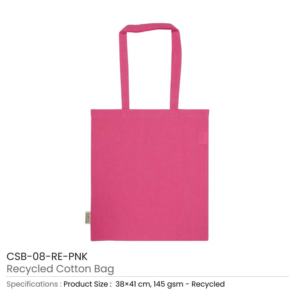 Recycled Cotton Bags, Durable Long Strap