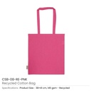 29675 - Recycled-Cotton-Bags-Pink-CSB-08-RE-PNK