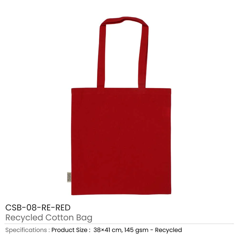 Recycled Cotton Bags, Durable Long Strap