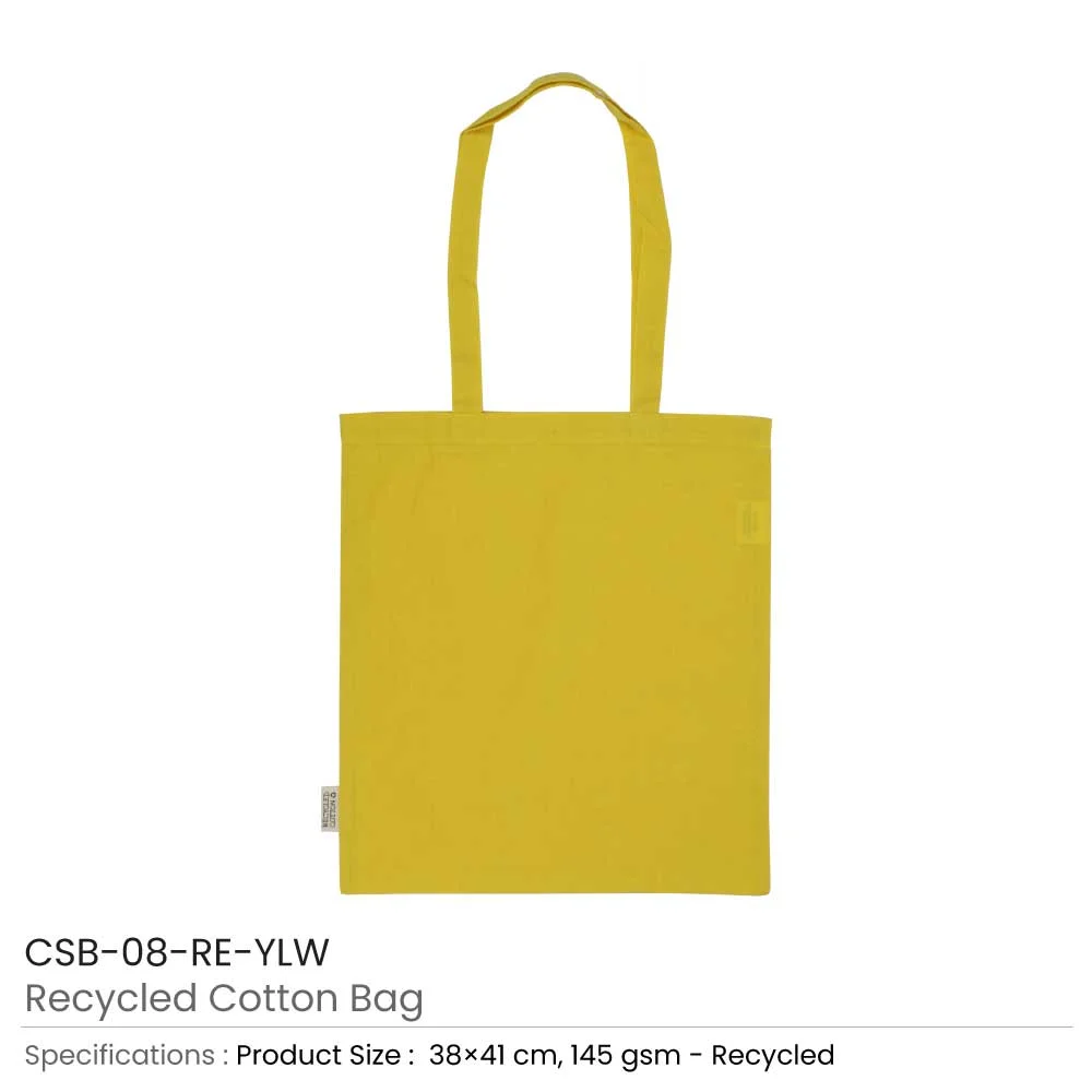 Recycled Cotton Bags, Durable Long Strap