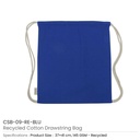 29677 - Recycled-Cotton-Drawstring-Bags-Blue-CSB-09-RE-BLU