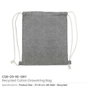 29677 - Recycled-Cotton-Drawstring-Bags-Grey-CSB-09-RE-GRY