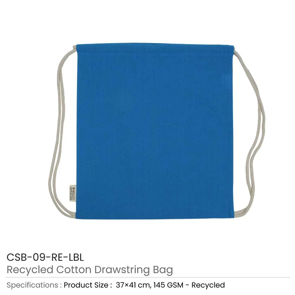 Recycled Drawstring Cotton Bags