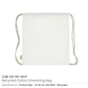 Recycled Drawstring Cotton Bags