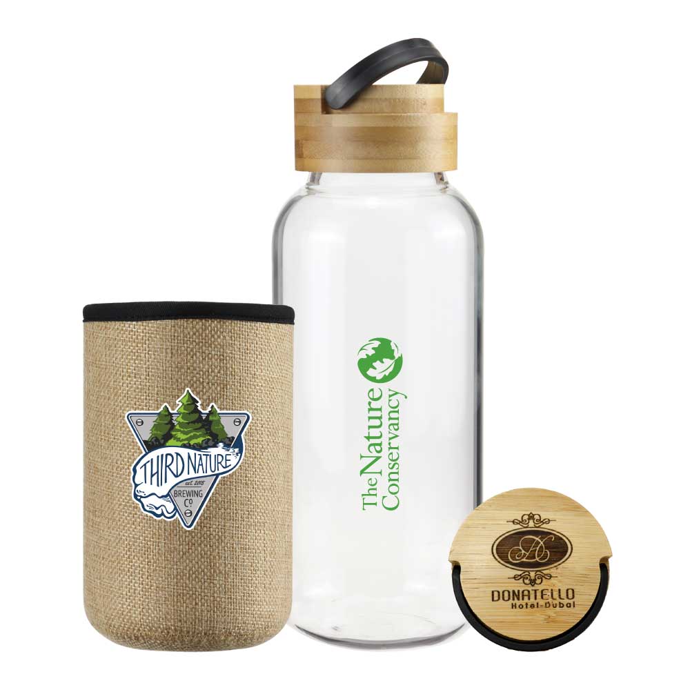 39411 - Branding-Glass-Bottle-with-Bamboo-Lid-TM-034-NAT