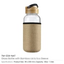 39411 - Glass-Bottle-with-Bamboo-Lid-TM-034-NAT-Details
