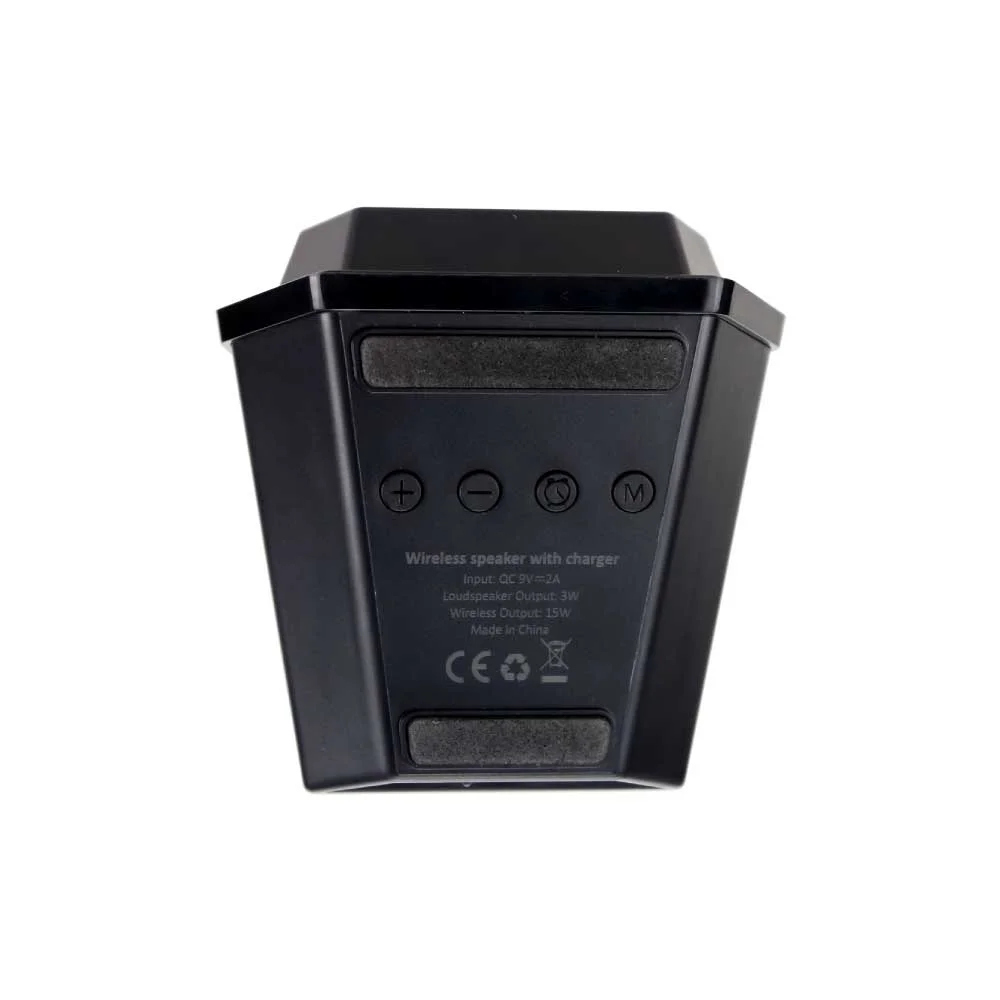 Wireless Charger BT Speaker with Clock