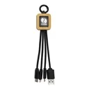 Bamboo Light Up Logo Multi-Charging Cables