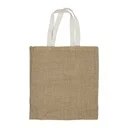 Jute Bags with White Handle