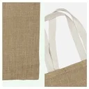 Jute Bags with White Handle