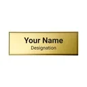 Gold Brass Badges with Safety Pin