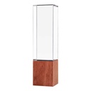 38641 - Cuboid-Shape-Crystal-Awards-with-Wooden-Base-CR-59-Blank