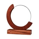 38629 - Round-Moon-Crystal-Awards-with-Wooden-Base-CR-57-Blank