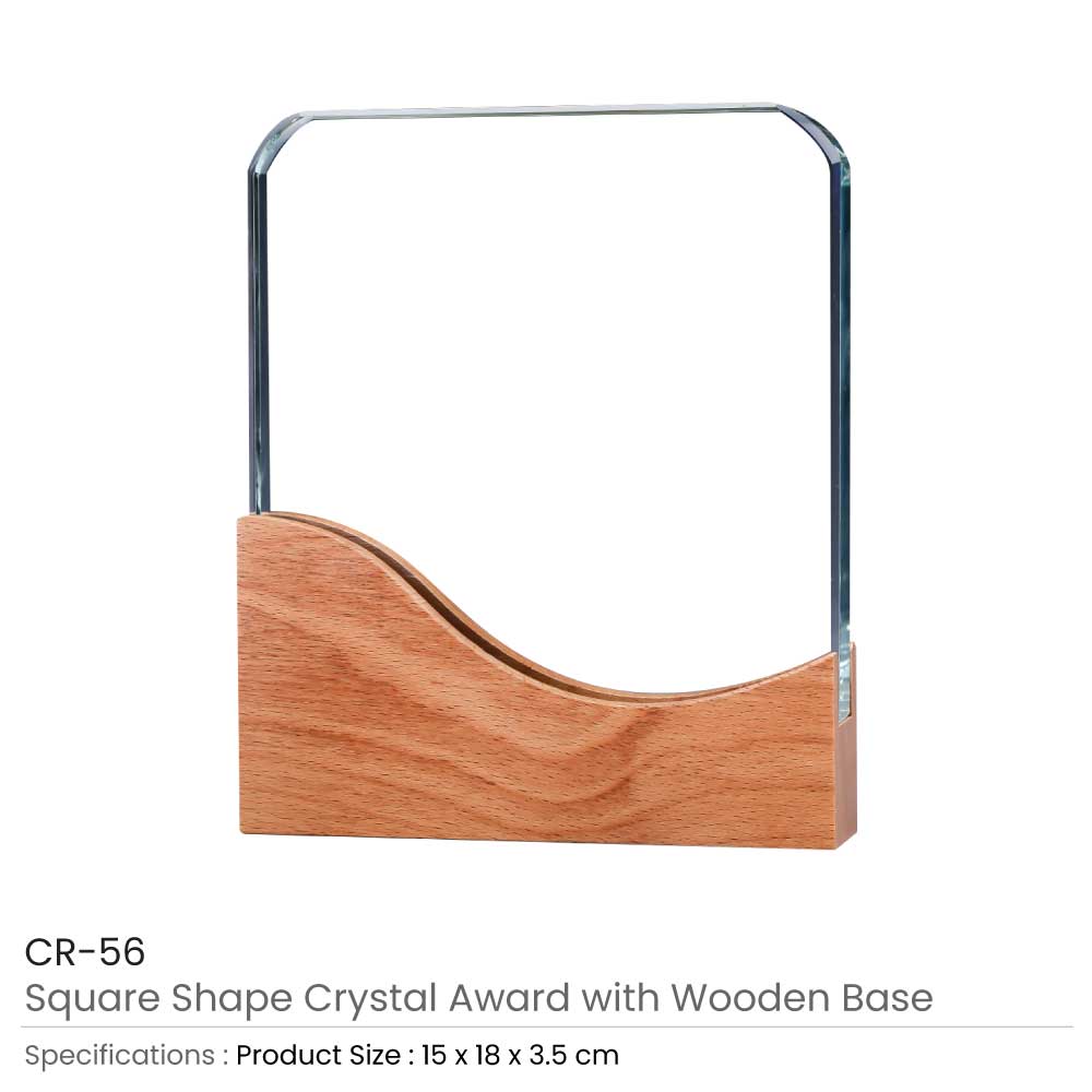 38623 - Award-with-Wooden-Base-CR-56
