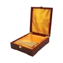 Square Crystal Awards with Wooden Base
