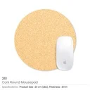 Cork Round Mouse Pads