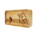 Rectangular Bamboo Desk Clock