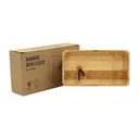 Rectangular Bamboo Desk Clock
