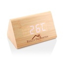 38014 - Branding-Triangular-Wooden-Desk-Clock-CLK-16-BM