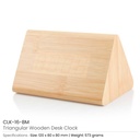 38014 - Triangular-Wooden-Desk-Clocks-CLK-16-BM