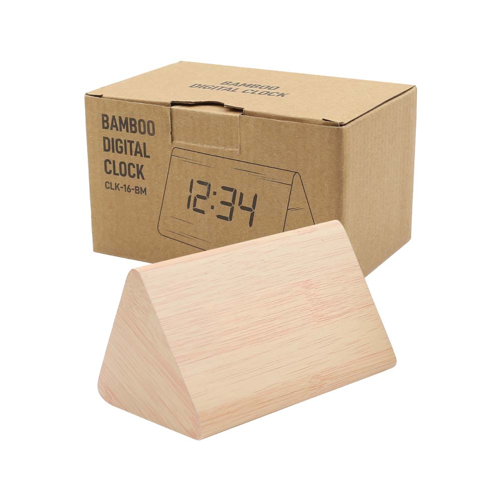 38014 - Wooden-Digital-Desk-Clock-CLK-16-BM-with-Box