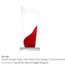Tower Shaped Crystal Awards