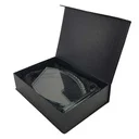 Crystal Awards with Engraved Leaf Design