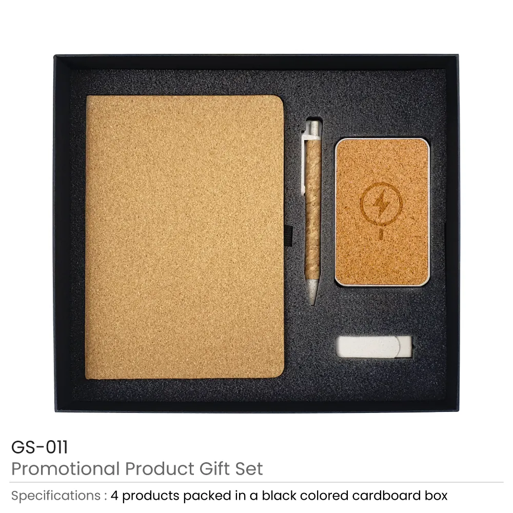 Eco-Friendly Gift Sets in Black Cardboard Box GS-011