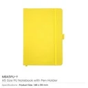 A5 PU Notebooks with Pen Holder