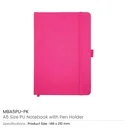 A5 PU Notebooks with Pen Holder