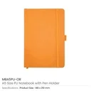 A5 PU Notebooks with Pen Holder