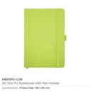A5 PU Notebooks with Pen Holder